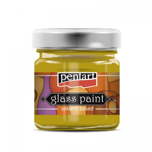 Pentart Glasverf Solvent Basis Gember 30 ml - Afwerking Lak