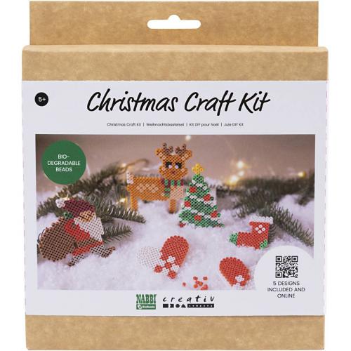 Nabbi BioBeads Creatieve Strijkkralen Set Kerst Kerstman | GoedkoopsteHobby