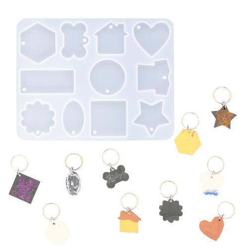 Jesmonite - Silicone Mould 15.6x12.1x0.7 cm Keychains | GoedkoopsteHobby