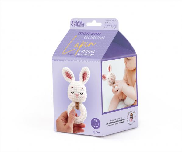Graine Creative - GC Amigurumi Haakpakket Rammelaar Konijn | GoedkoopsteHobby
