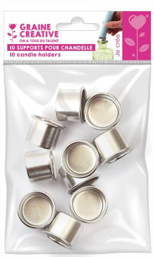 Graine Creative - GC Aluminium Kaarsenhouders 22 mm 10 stuks | GoedkoopsteHobby