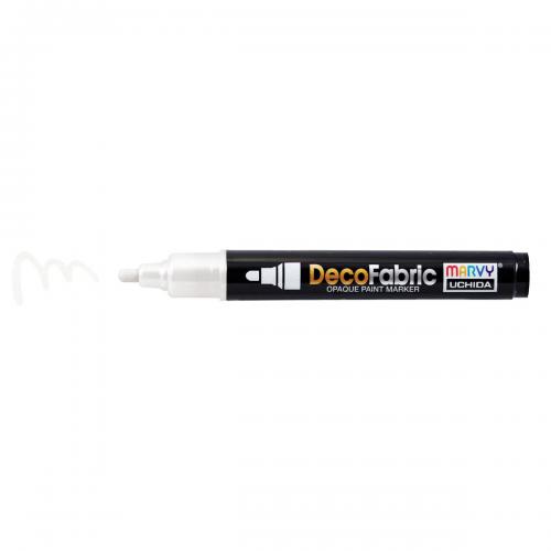 Marvy Uchida Deco Fabric Marker White | CheapestHobby