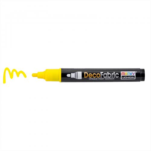 Marvy Uchida Deco Fabric Marker Yellow | GoedkoopsteHobby