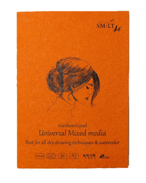 SMLT Papierblok Mixed Media A5 200gr 40 vel