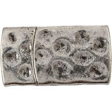 CC Magnetic Clasp Rustic 7x29 mm Antique Silver 1 piece