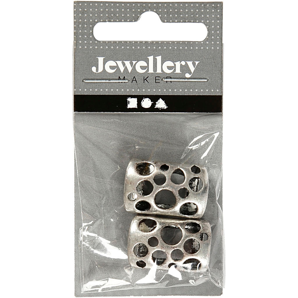CC Spacer 9 x 13 mm Antiek Zilver