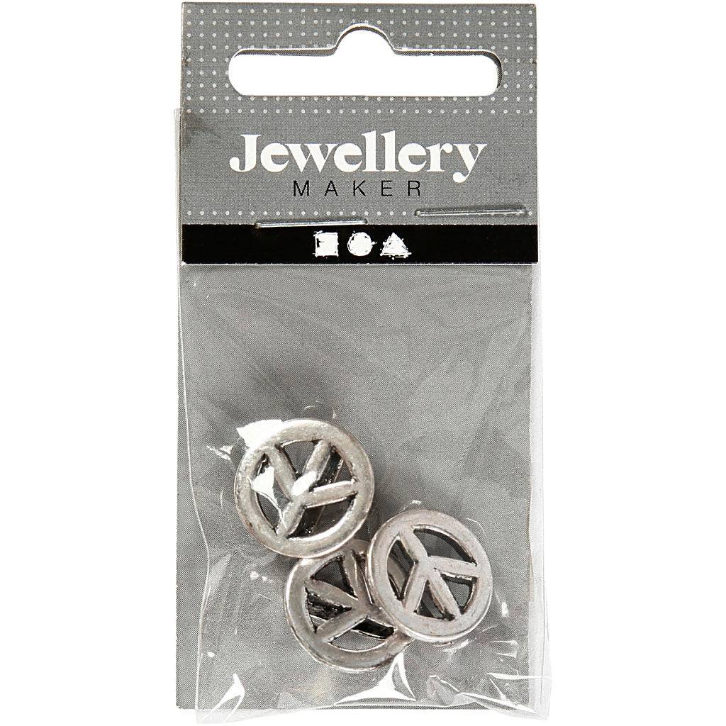CC Spacer 11x15 mm 3 Pieces Antique Silver