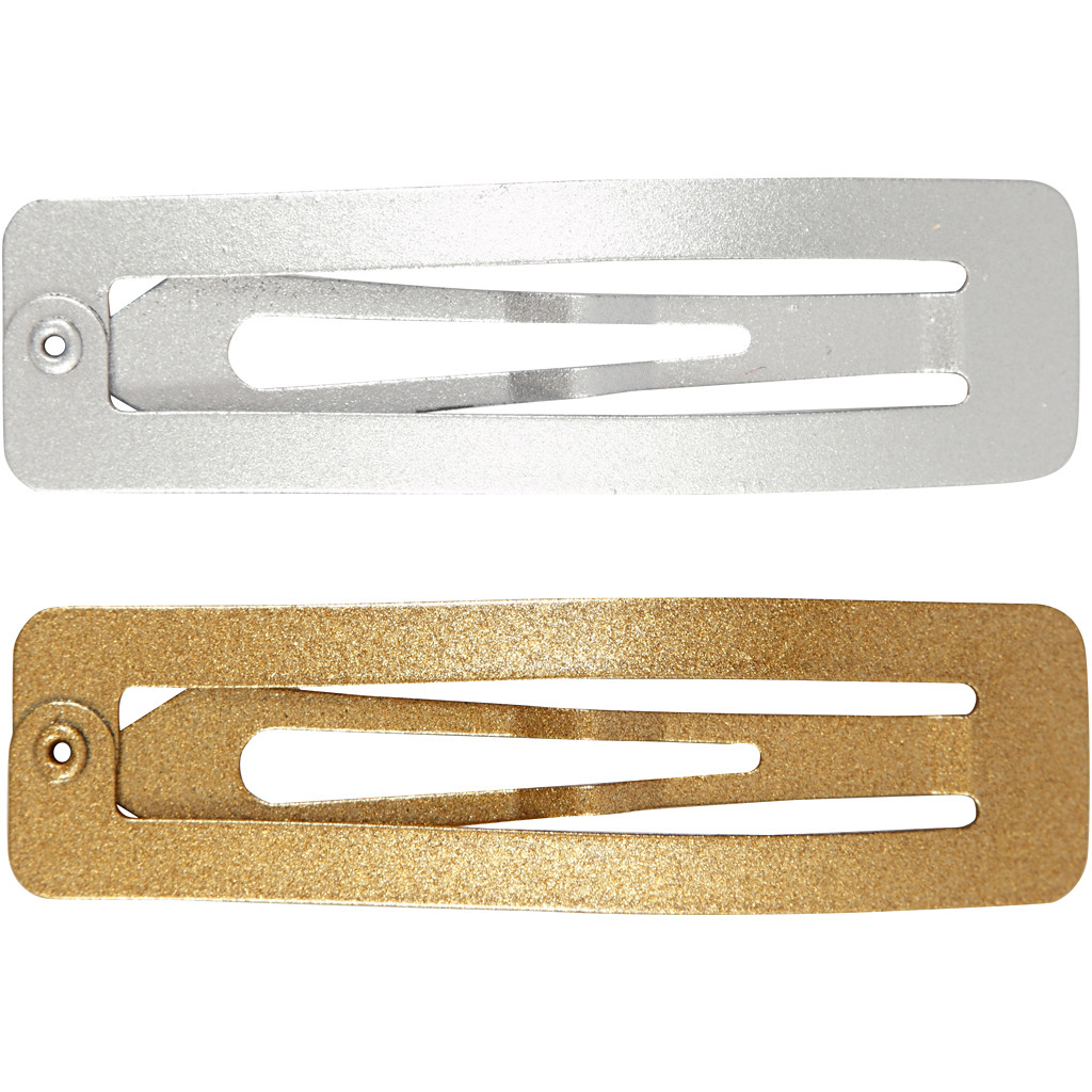 CC Haarnadel 16x58 mm Gold und Silber 4 Stück