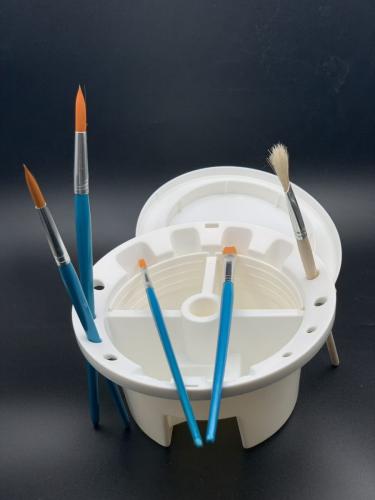 Afwerking VerfKwastWasser 17 x 9 cm Wit - Polymeerklei / Boetseerklei