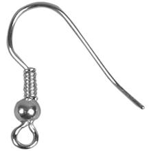 CC French Earring Hook 18 mm Silver 10 pieces