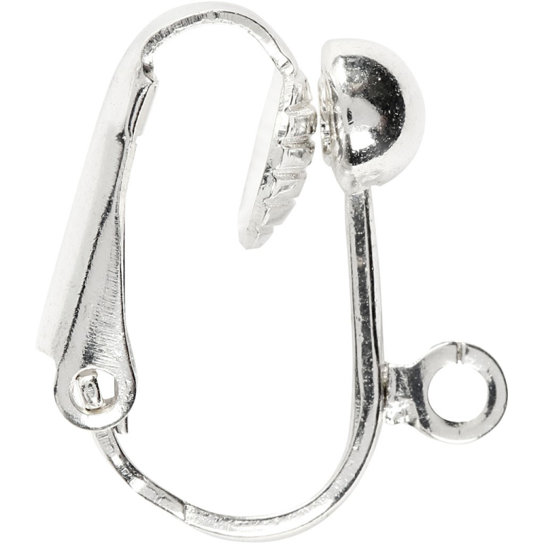 CC Clip-on oorbellen 16,5 mm Zilver 6 stuks