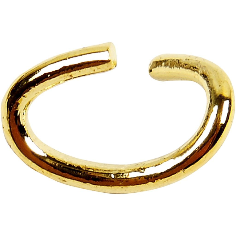 CC Metallringe Oval 0,7 mm Gold 50 Stück