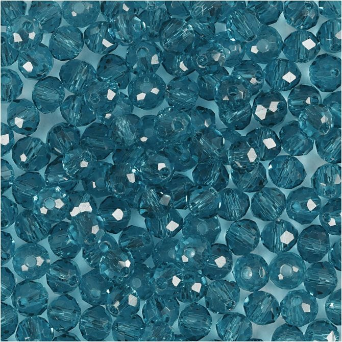 CC Facetperlen 4 mm Türkis 45 Stück