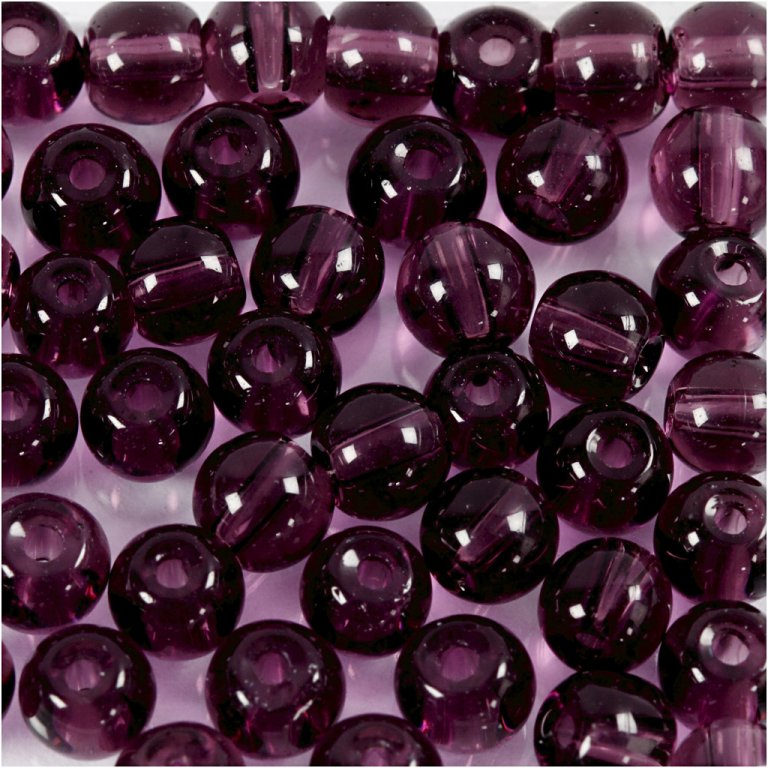 CC Glas Kralen 4 mm Paars 45 stuks