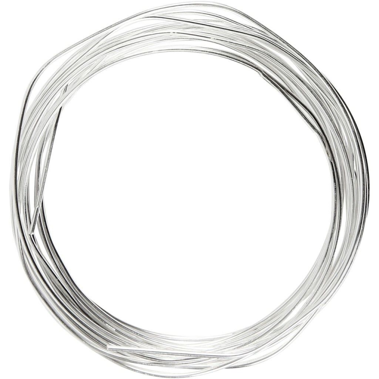 CC Silver Plated Wire 1.2 mm Silver 3 m