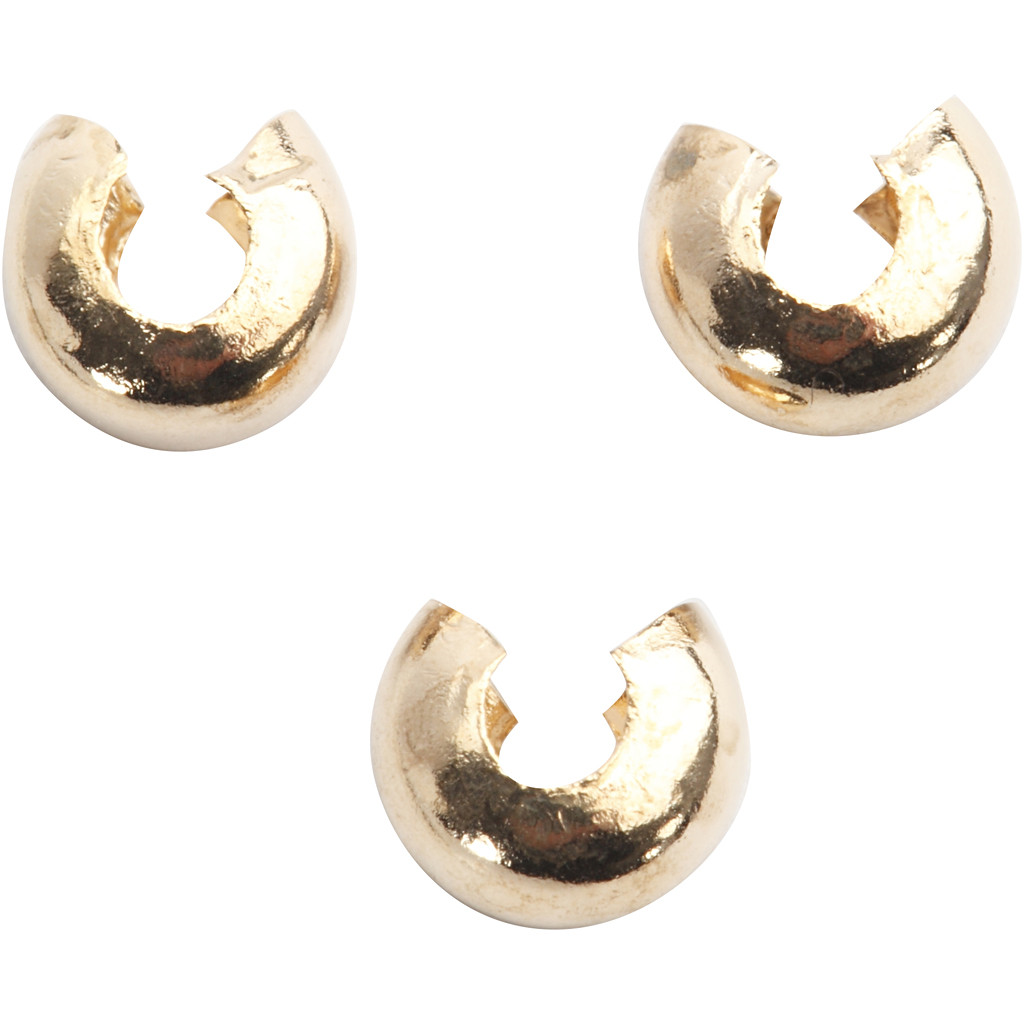 CC Metalen Hoes 5 mm Verguld 50 stuks