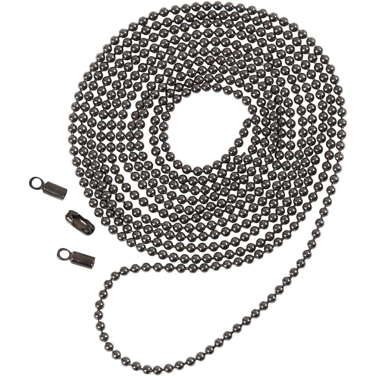 CC Kugelkette 1,5 mm Dunkelgrau 1 m