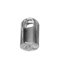CC End Cap 4.5mm Silver 8 pieces