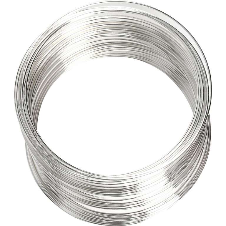 CC Memory Wire 0,8 mm Silber 11,5 m