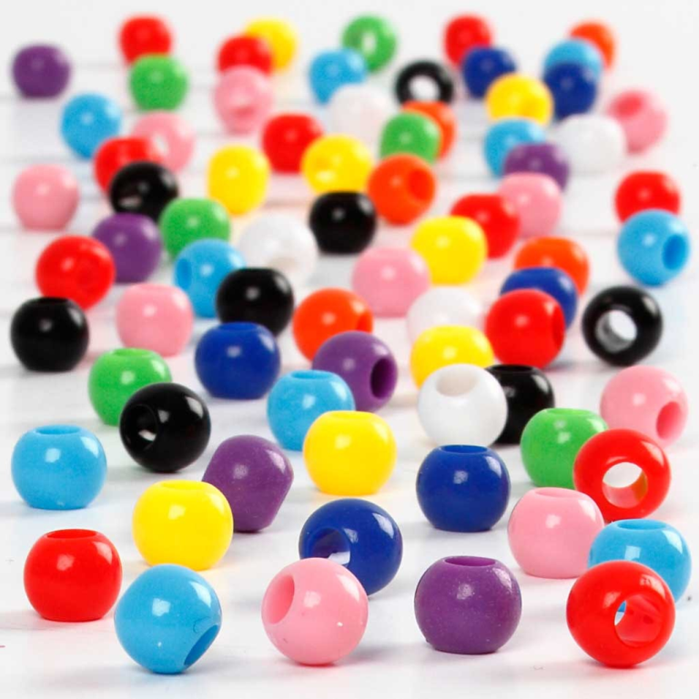 CC Pony Kralen 6 mm Multi 600 stuks