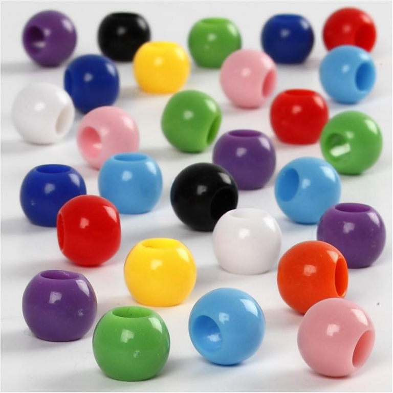 CC Pony Perlen 8 mm Multi 370 Stück