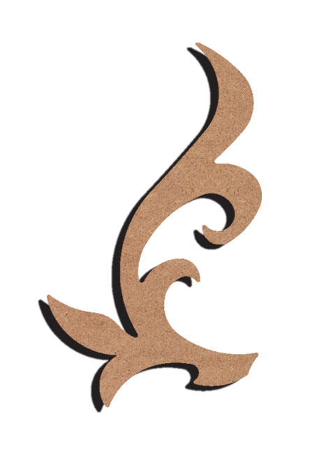 MDF Figur Ecke 2 15 cm
