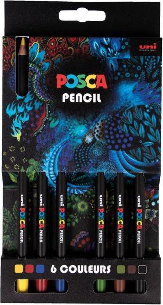 Uni Posca Bleistift-Set, 6 Stück