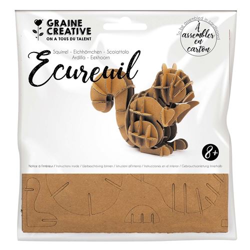 GC 3D Model van Karton Set Eekhoorn 15 x 16 cm