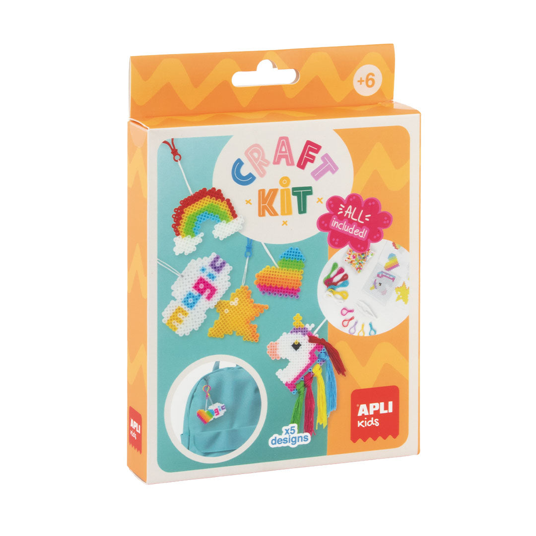 Apli Iron-on Bead Keychains Unicorn Set