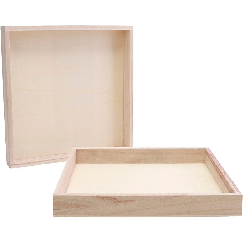 CC Holzrahmen mit Rand 24,5x24,5x3 cm 10 Stück