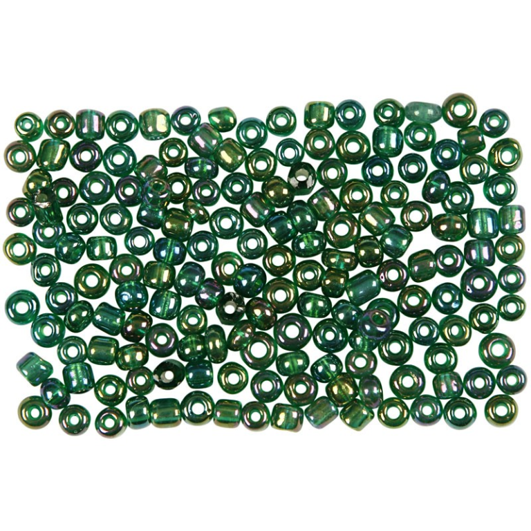 CC Rocailles 3 mm Grün Glas 25 gr