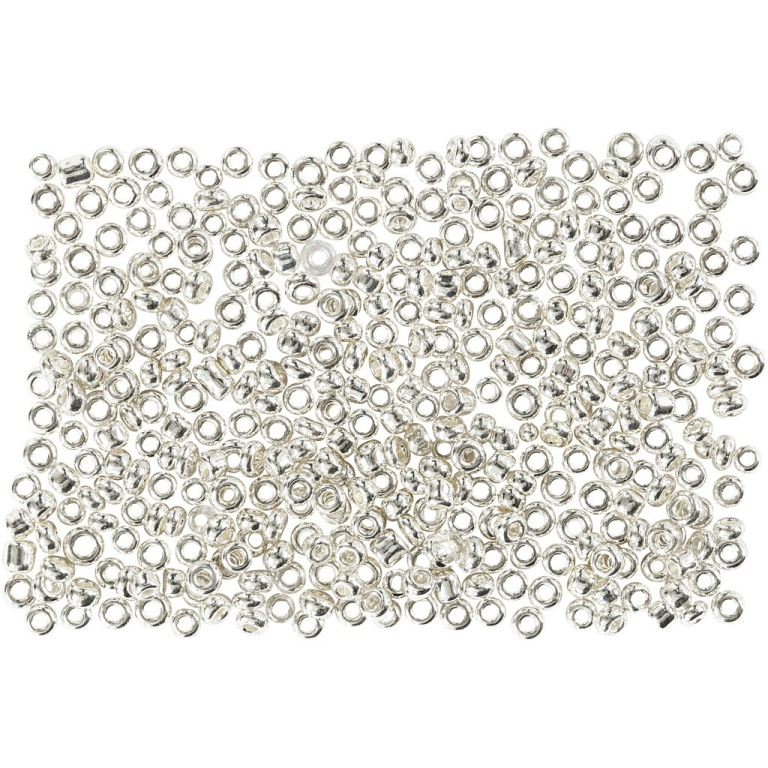 CC Rocailles 1.7 mm Silver Metal 25 gr
