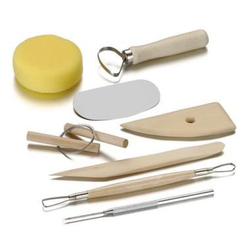 FIMO Houten Modelleerspatels - 8-delige Set - Polymeerklei Accessoires
