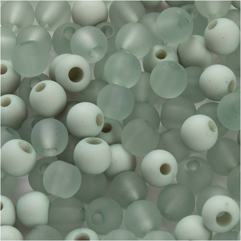 CC Plastic Kralen 6 mm Lichtgroen 150 stuks