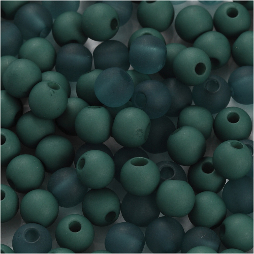 CC Plastic Kralen 6 mm Flessengroen 150 stuks