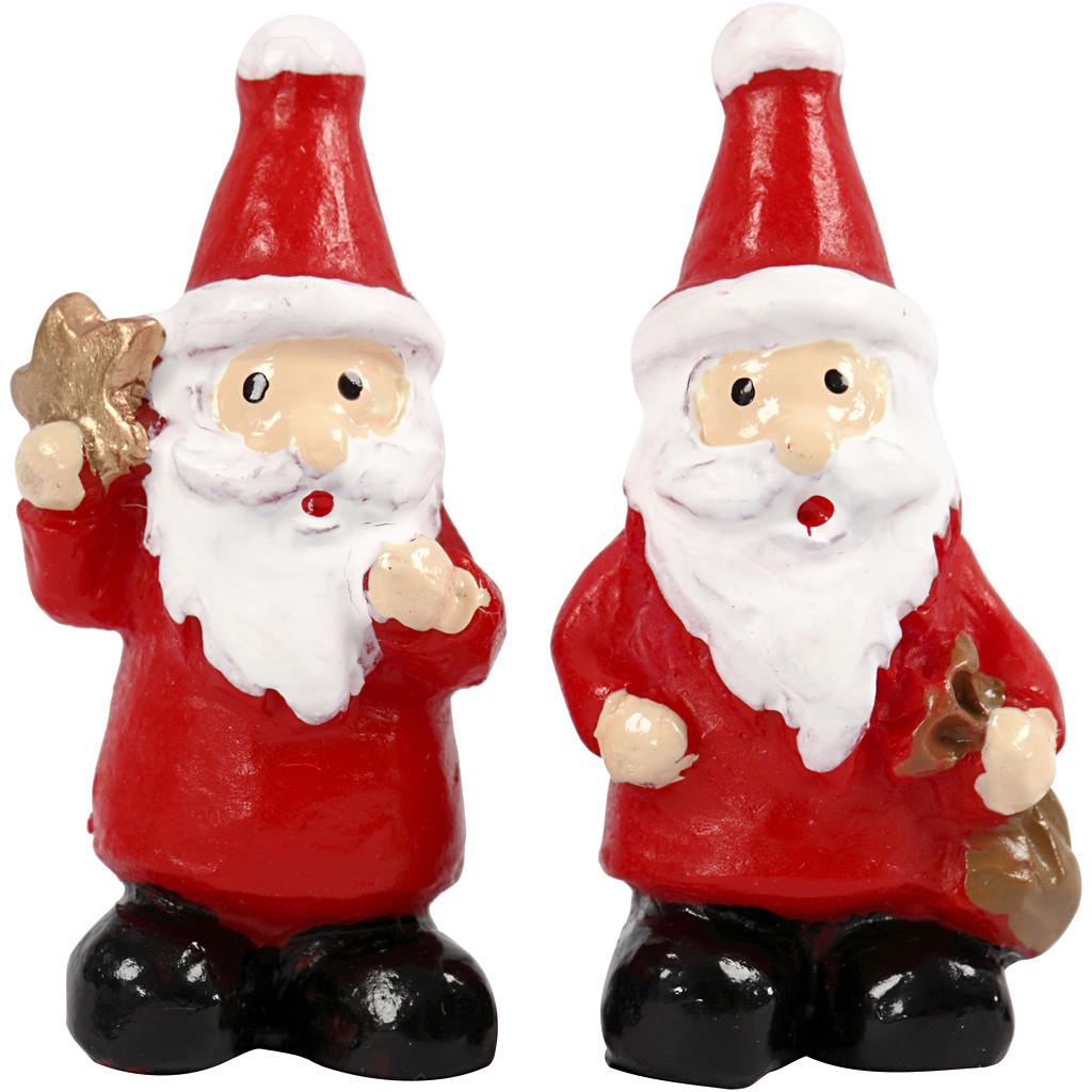 CC Miniaturfiguren Weihnachtsmann 35x17 mm 2 Stück