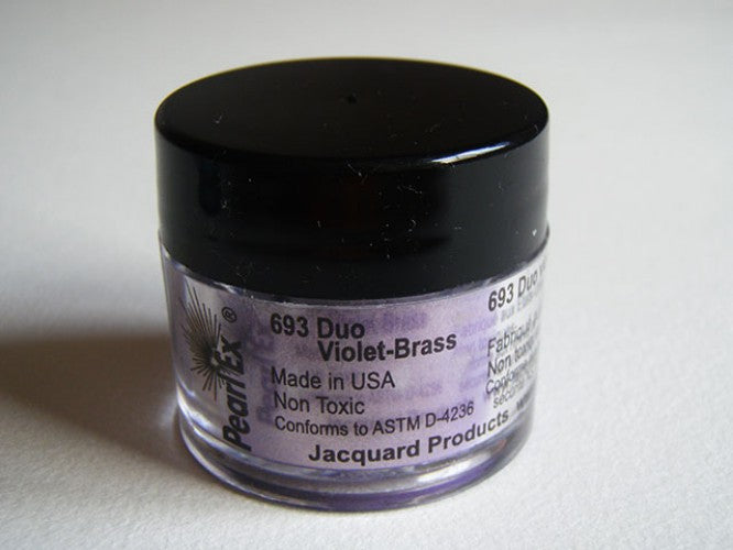 Afwerking PearlEx 3gr duo Violet / Brass - Polymeerklei / Boetseerklei