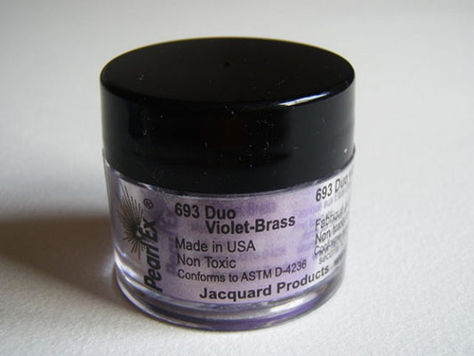 Afwerking PearlEx 3gr duo Violet / Brass - Polymeerklei / Boetseerklei