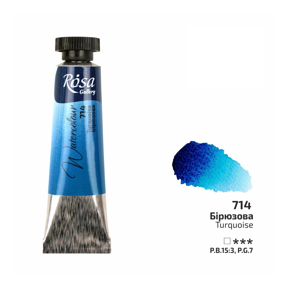 Rosa Gallery Aquarelverf Tube 10 ml Turquoise
