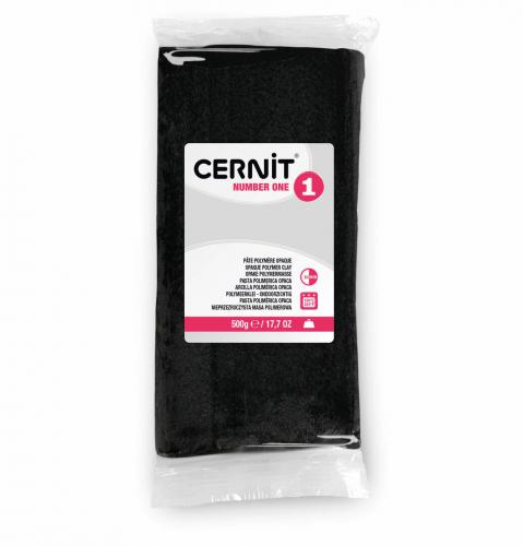 Cernit Polymeerklei Extra Groot Zwart 500gr - Boetseerklei