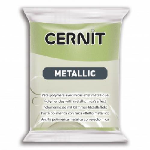 Cernit Metallic Klei Groen Goud 56gr - Polymeerklei
