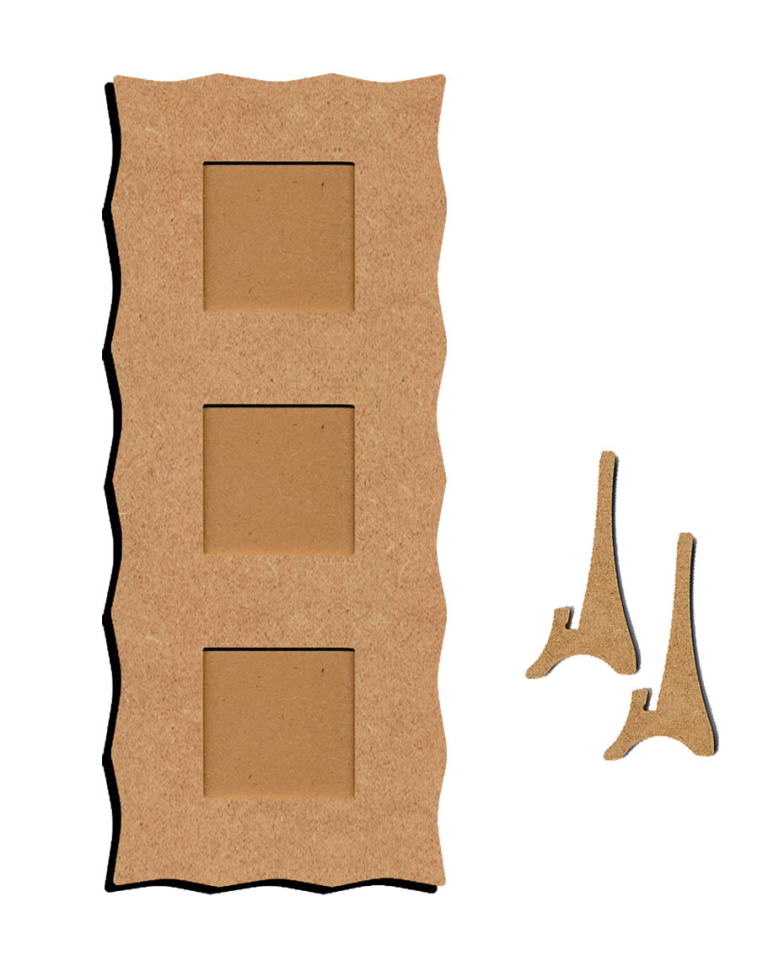 Gomille MDF Trio Rahmen 49x20 cm