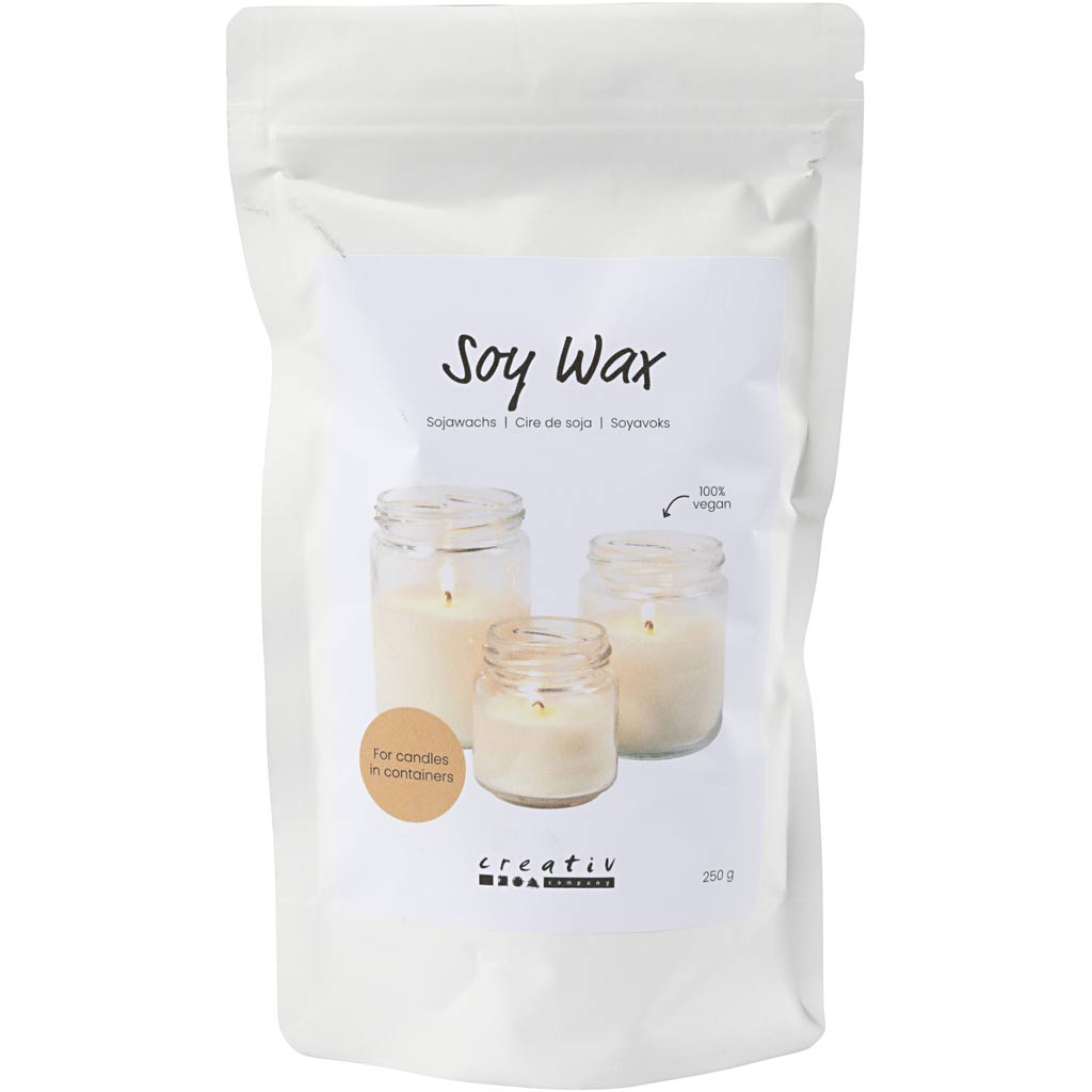 CC Sojawas voor Kaarsen in Potten 250gr Crème