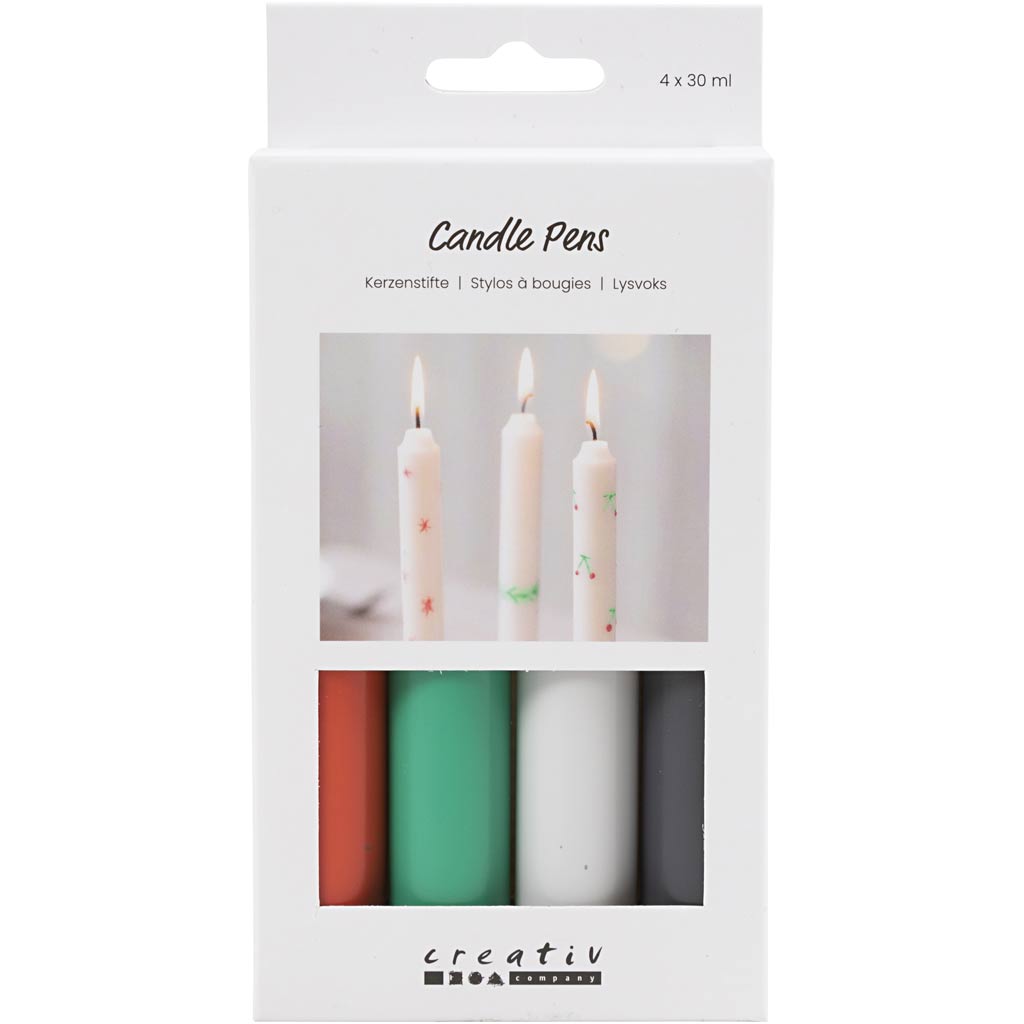 CC Kaarsenstiften Set 4x30 ml Kerstkleuren