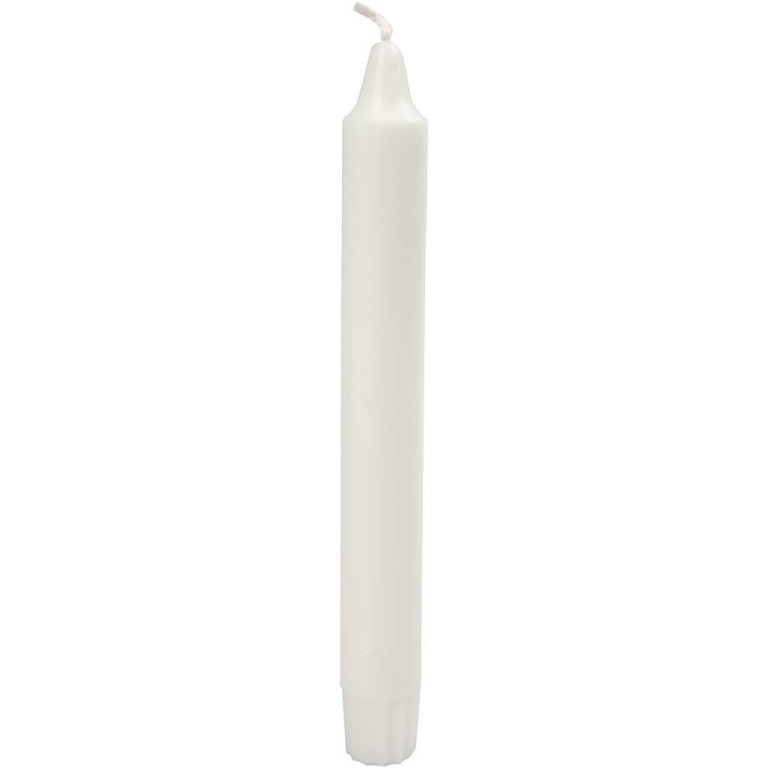 CC Kerze 20 cm Weiß 30 Stück