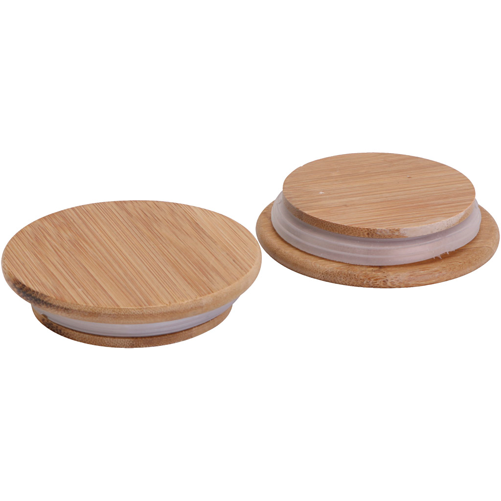 CC Houten Deksel 9 cm 12 stuks
