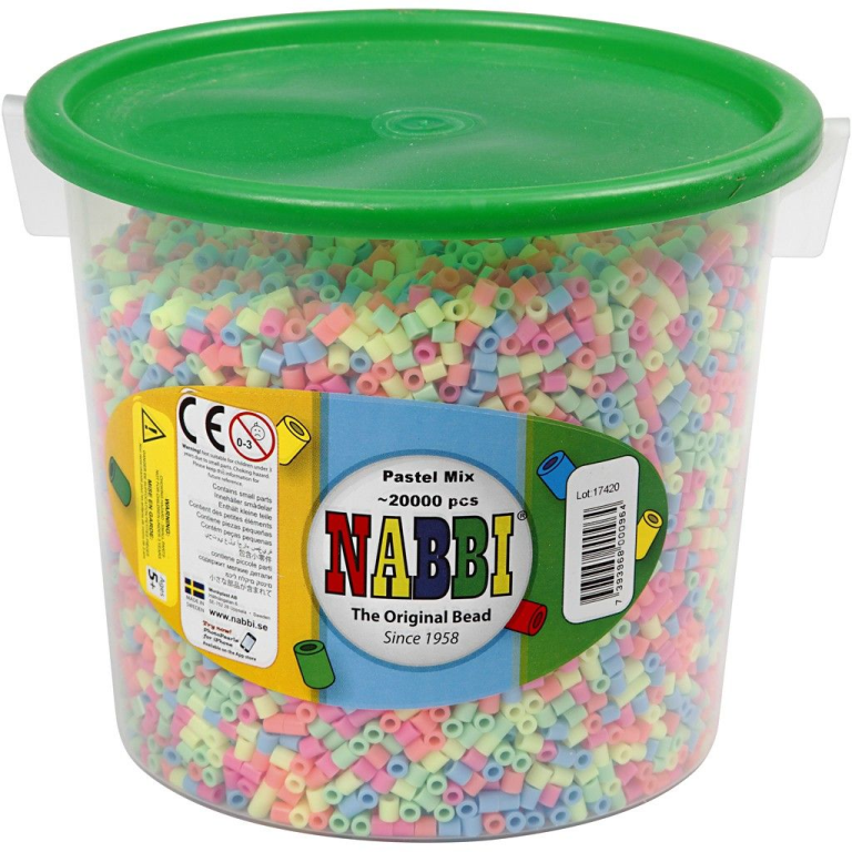 Nabbi Iron-on Beads Medium Neon 20,000 pieces