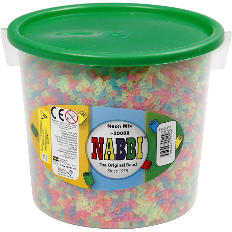 Nabbi Iron-on Beads neon colours