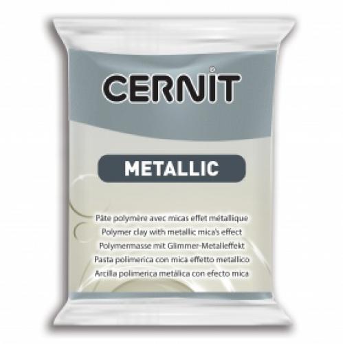 Cernit Klei Metallic Steel nr. 167 56gr - Polymeerklei & Boetseerklei