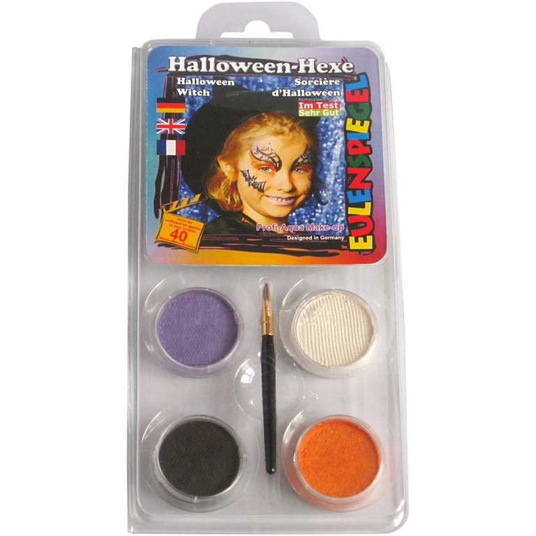 Eulenspiegel Schmink-Motive Set - Halloween-Hexe